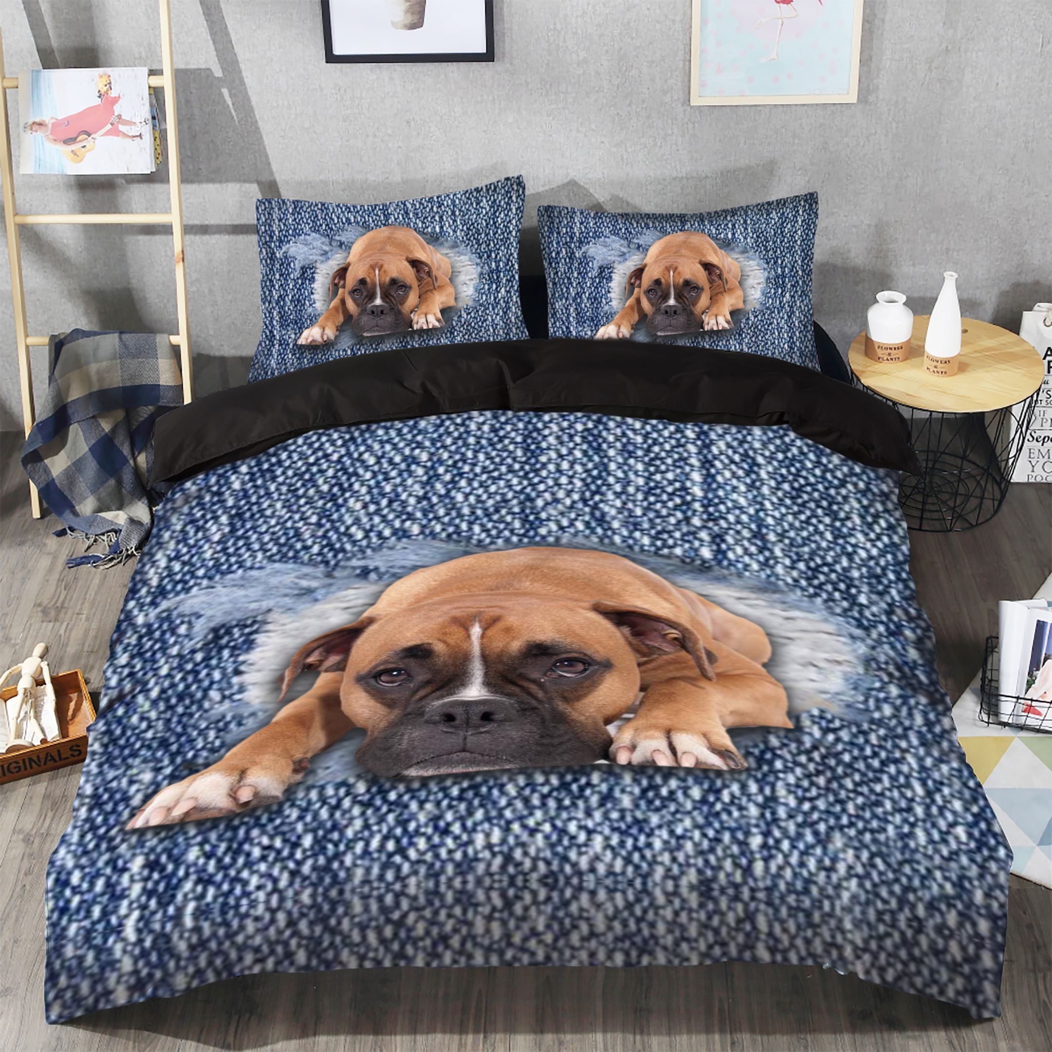 Boxer Dog Bedding Set