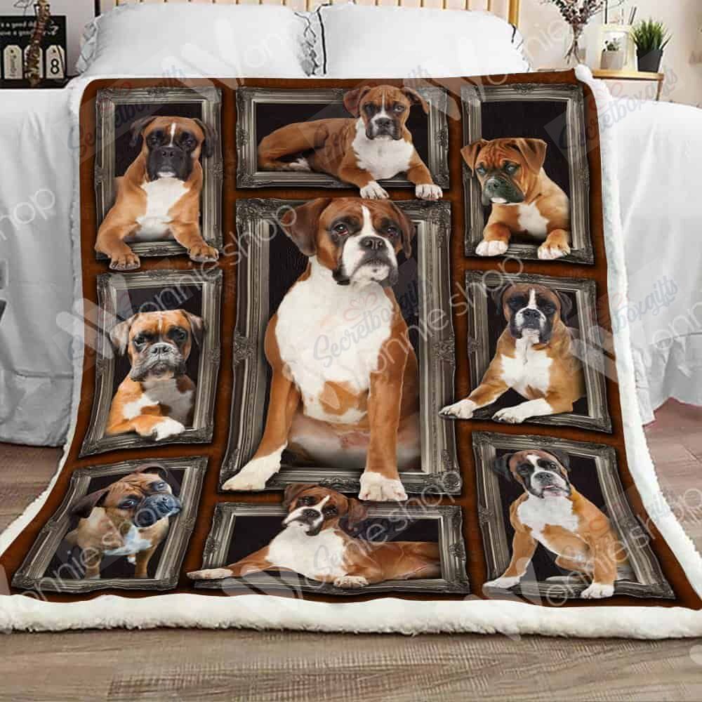 Boxer Dog Fleece Blanket