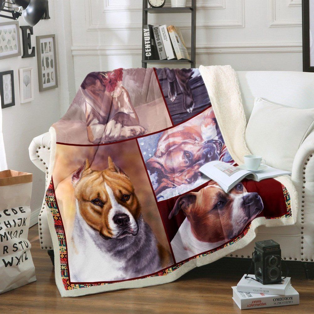 Boxer dog Sherpa Fleece Blanket