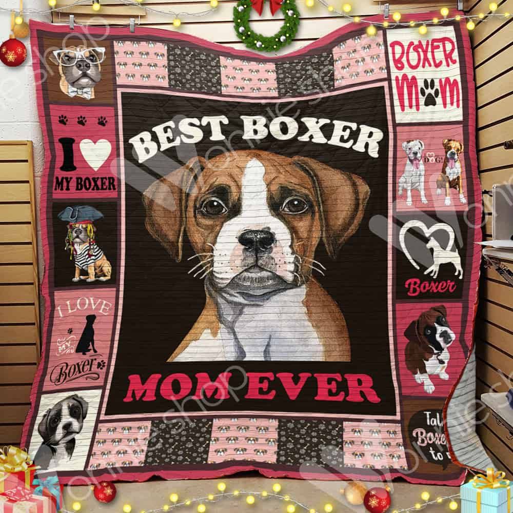 Boxer Dog Mom Quilt Blanket DHC01021029TD