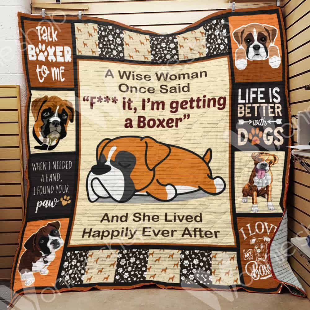 Boxer Dog Quilt Blanket DHC01021026TD