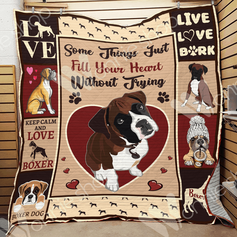 Boxer Dog Quilt Blanket DHC01021034TD