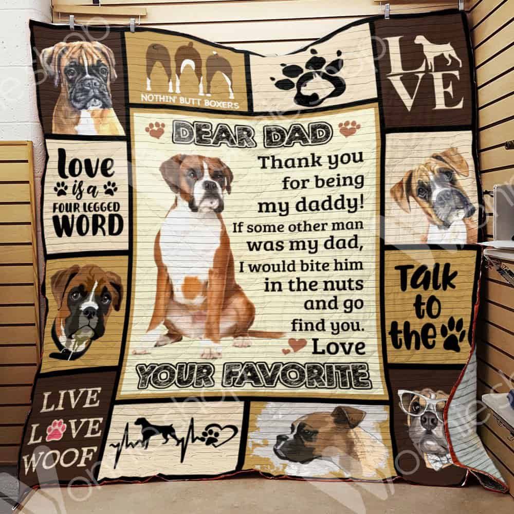 Boxer Dog Quilt Blanket DHC01021044TD