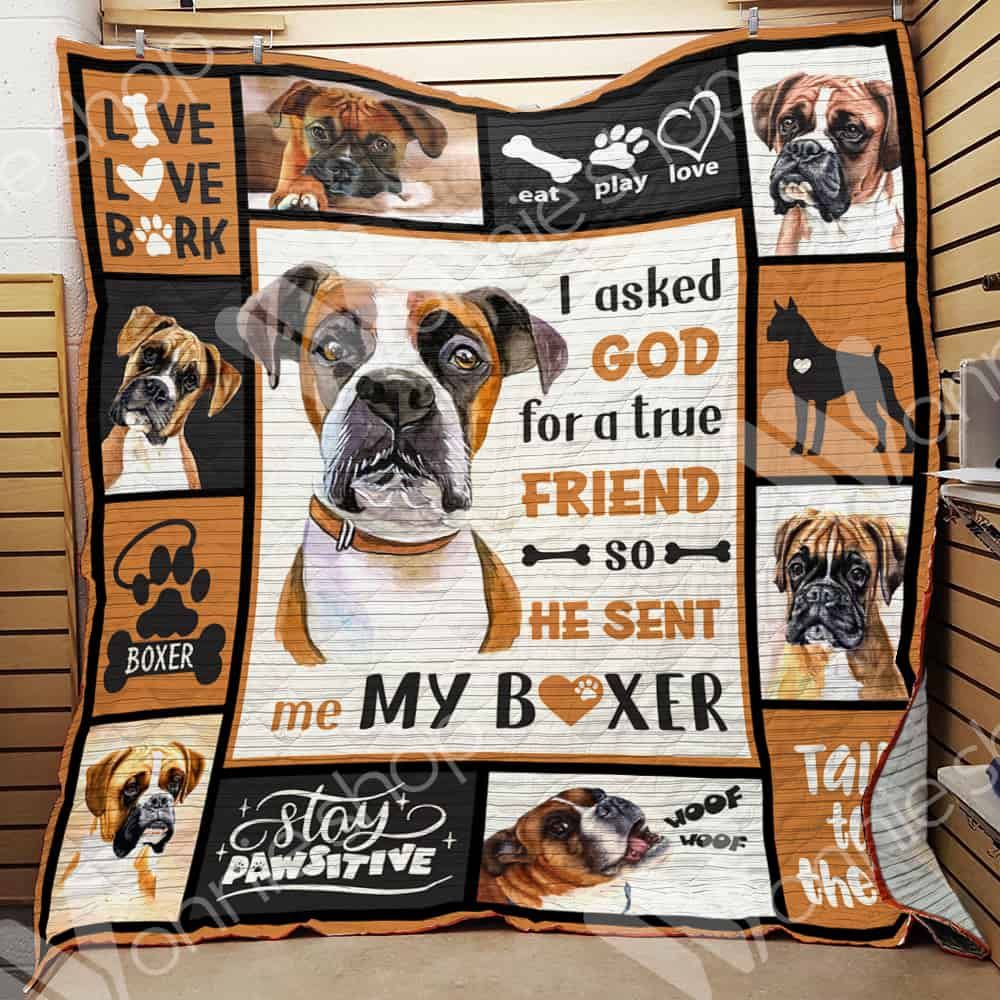 Boxer Dog Quilt Blanket DHC05021250TD