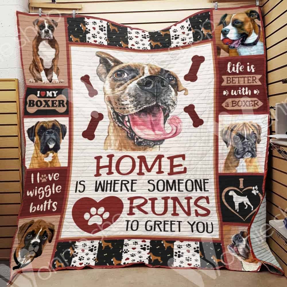 Boxer Dog Quilt Blanket DHC05021256TD