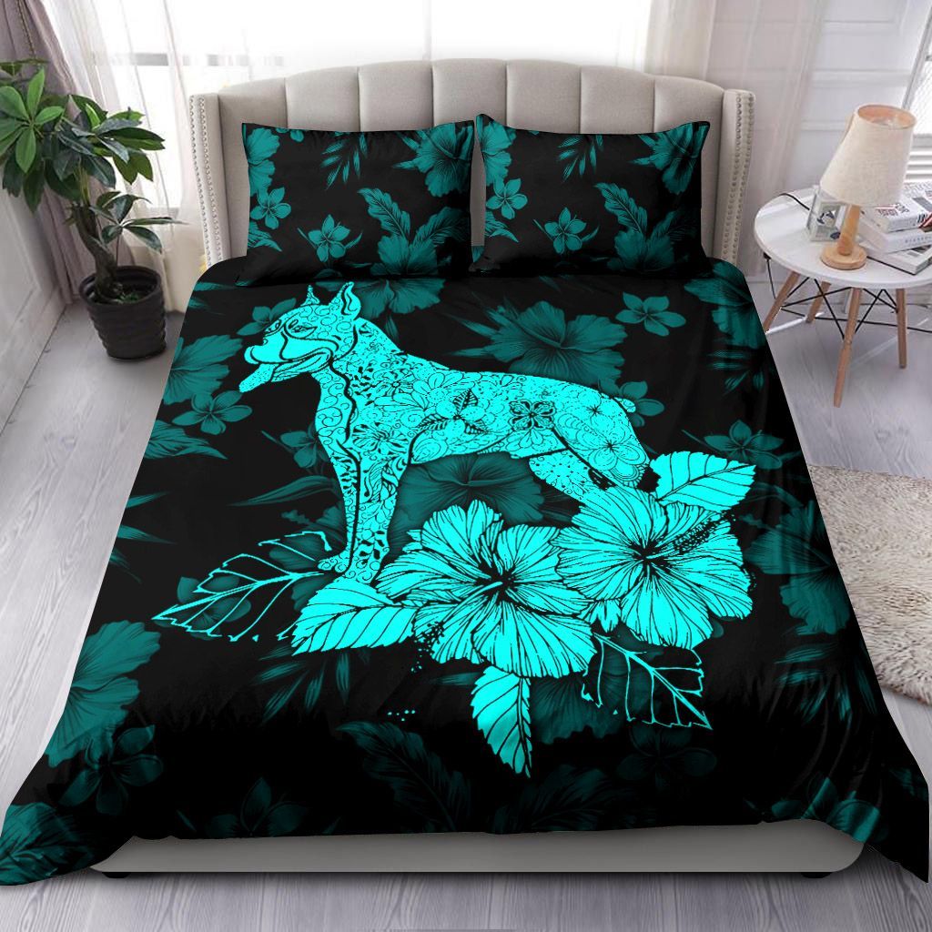 Boxer Hibiscus Bedding Set