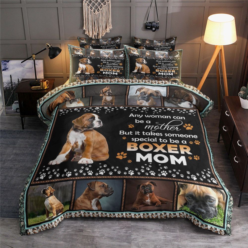 Boxer Mom Bedding Set