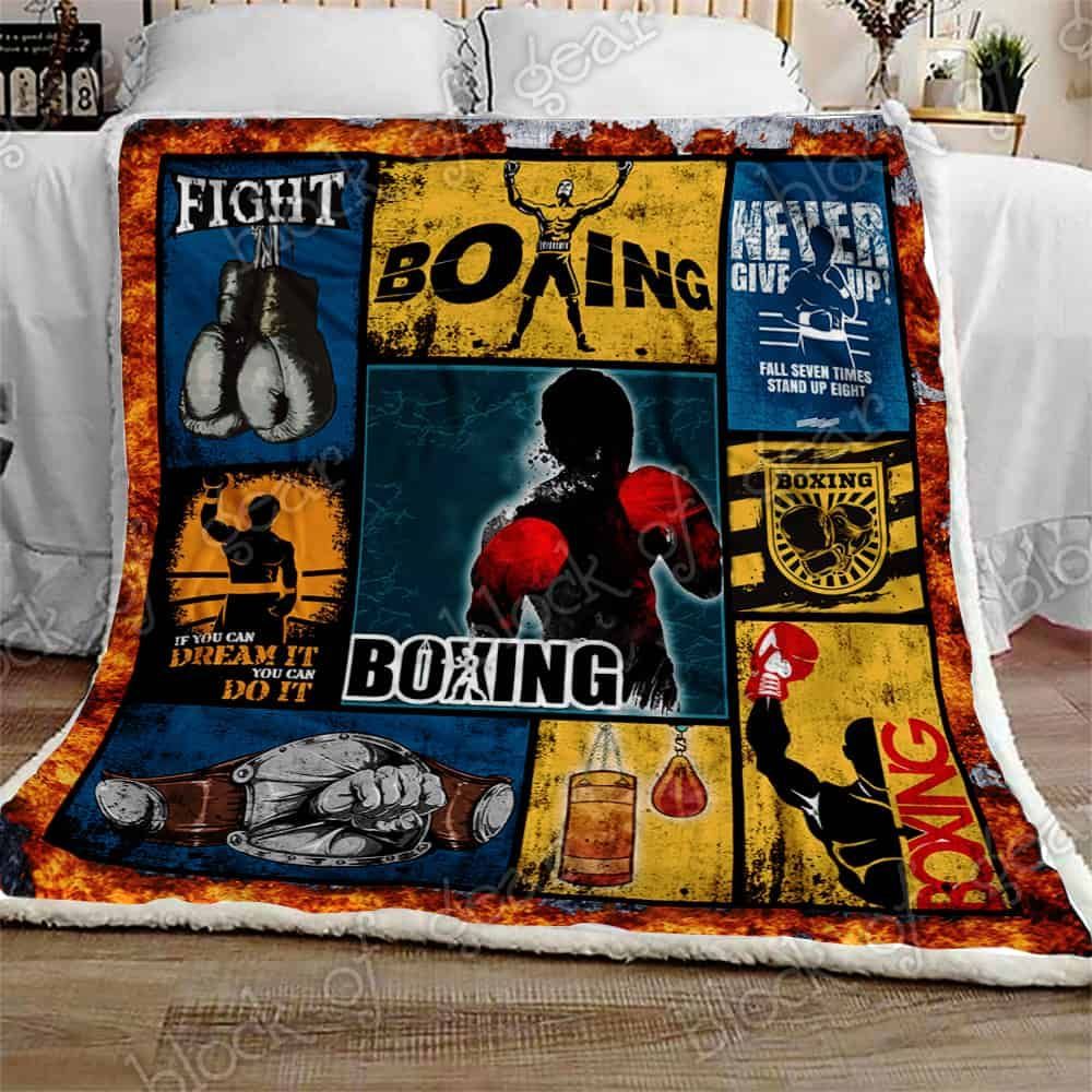Boxing.Its Cheaper Than Therapy Fleece Blanket