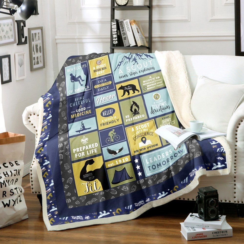 Boy Scouts Sherpa Fleece Blanket
