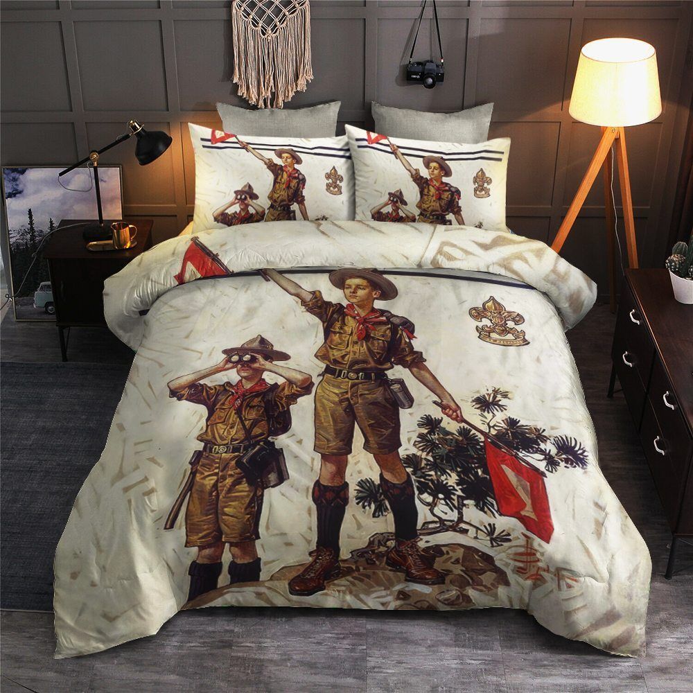 Boy Scouts Cotton Bed Sheets Spread Comforter Bedding Set