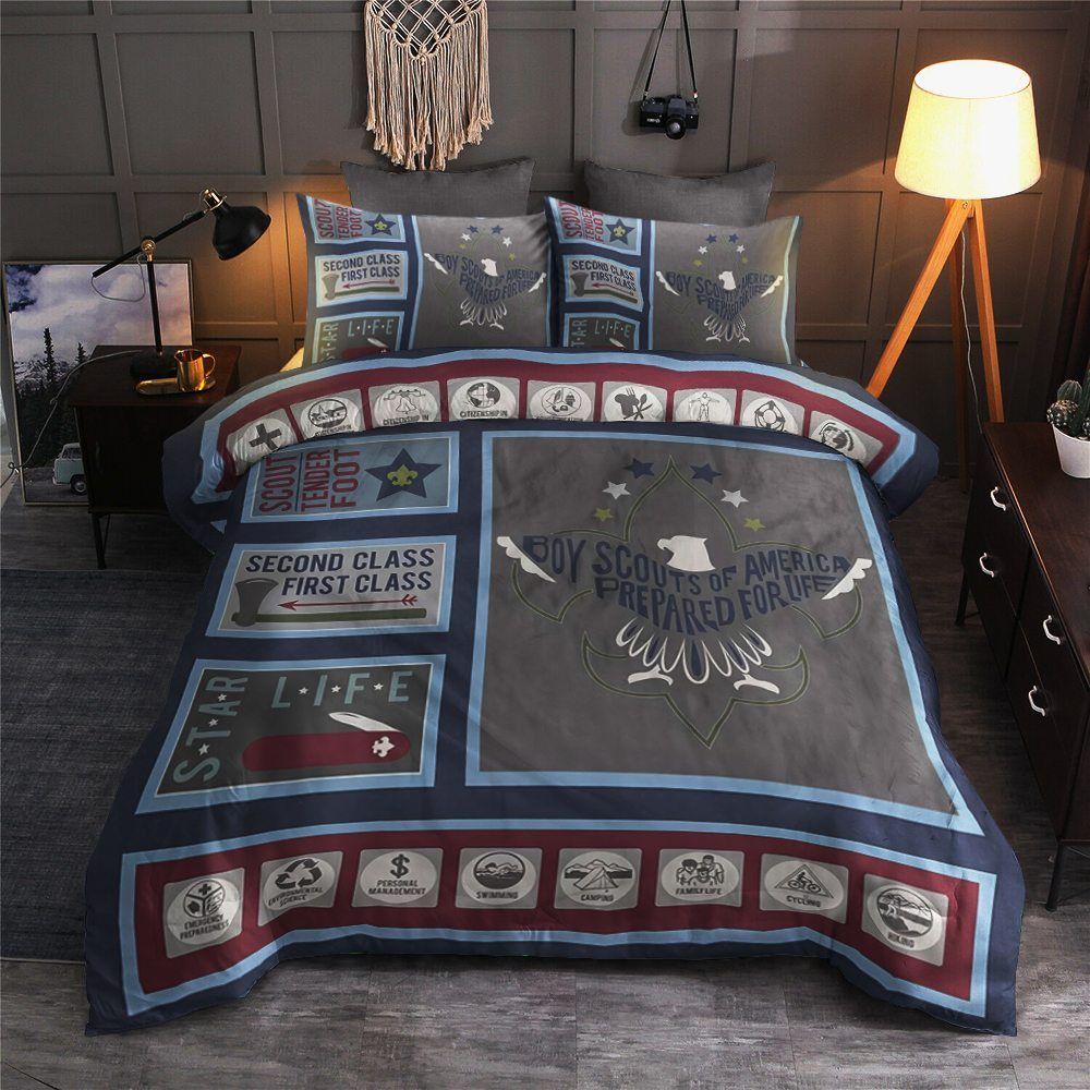 Boy Scouts Cotton Bed Sheets Spread Comforter Bedding Set