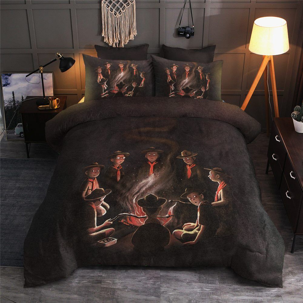 Boy Scouts Cotton Bed Sheets Spread Comforter Bedding Set