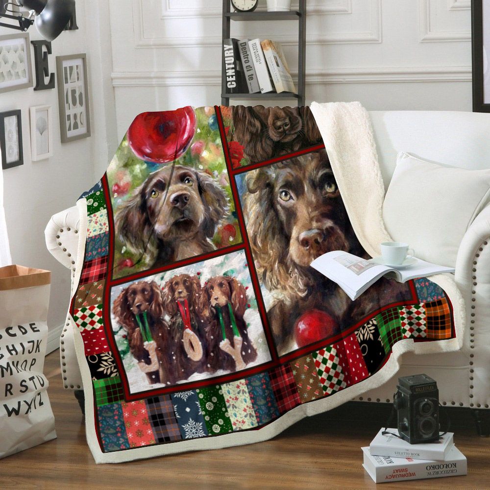 Boykin Spaniel Dog Sherpa Fleece Blanket