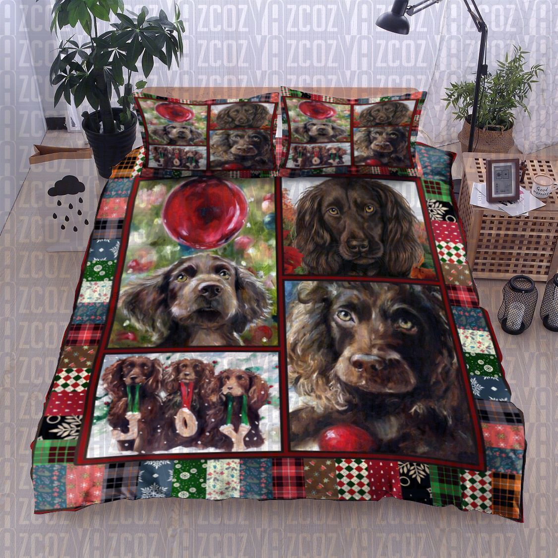 Boykin Spaniel Dog Bedding Set
