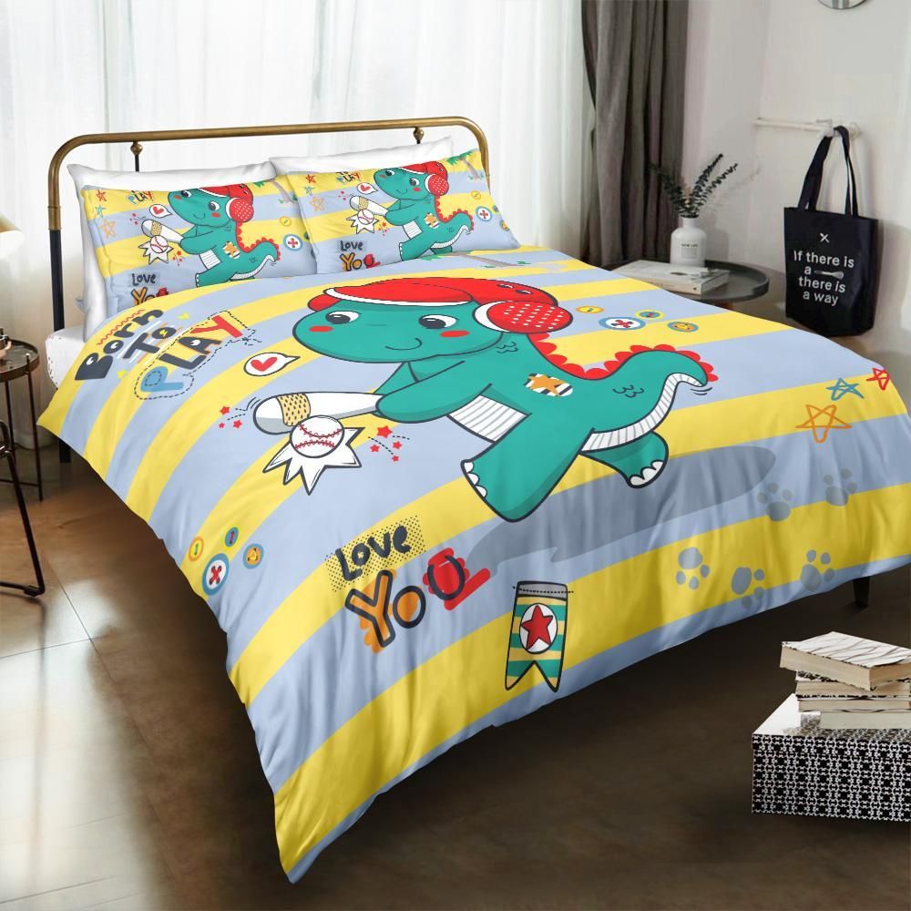 Boys Dinosaur Pattern Bedding Set