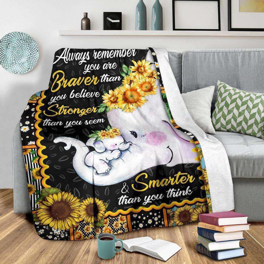 Braver Stronger Smarter Fleece Blanket