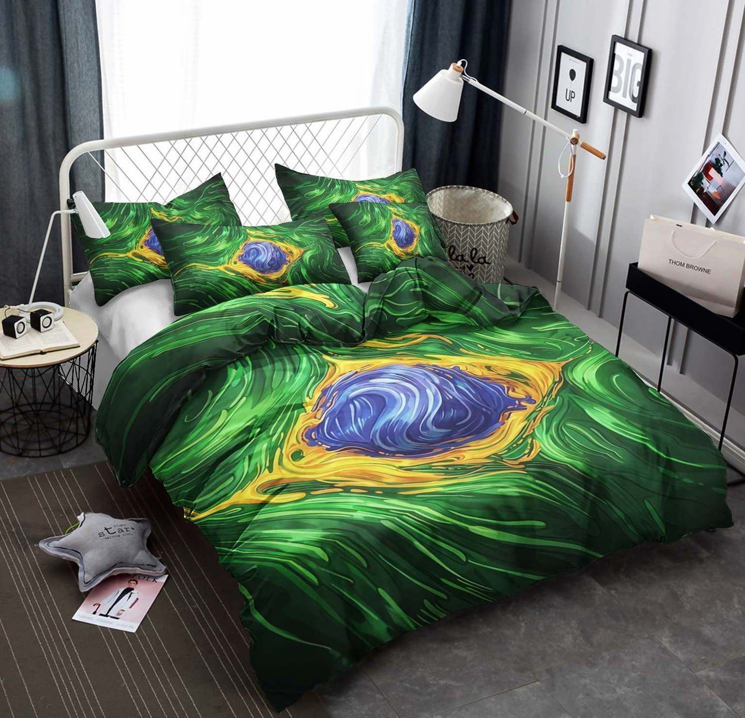 Brazil Cotton Bed Sheets Spread Comforter Bedding Set