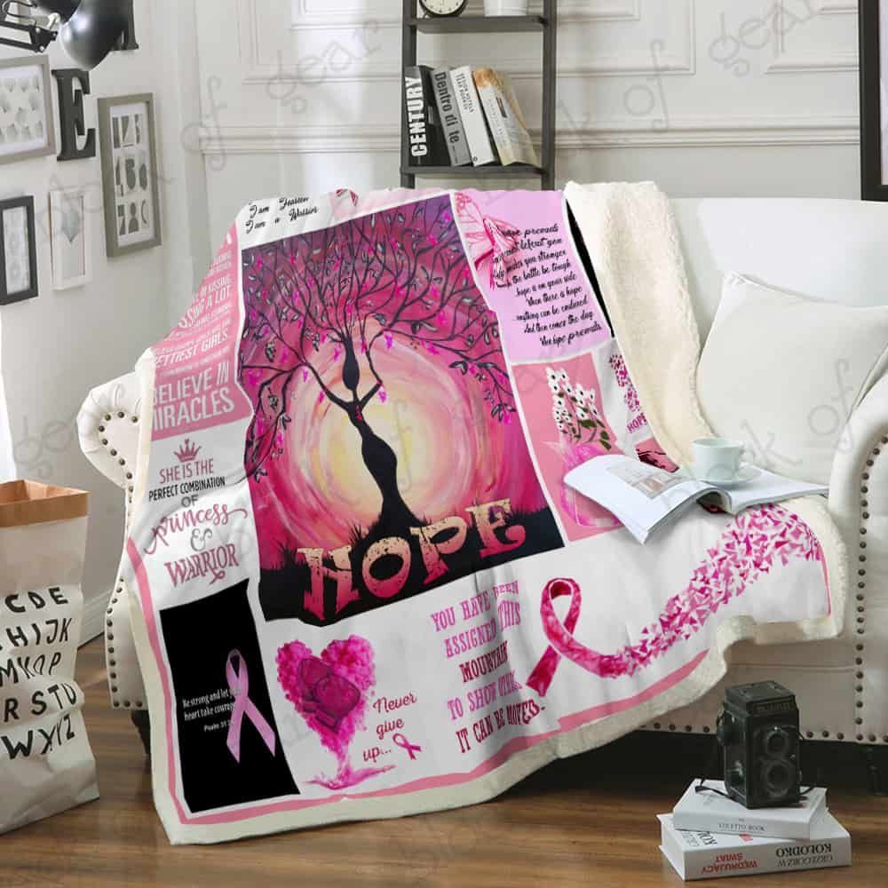 Breast Cancer Awareness Fleece Blanket