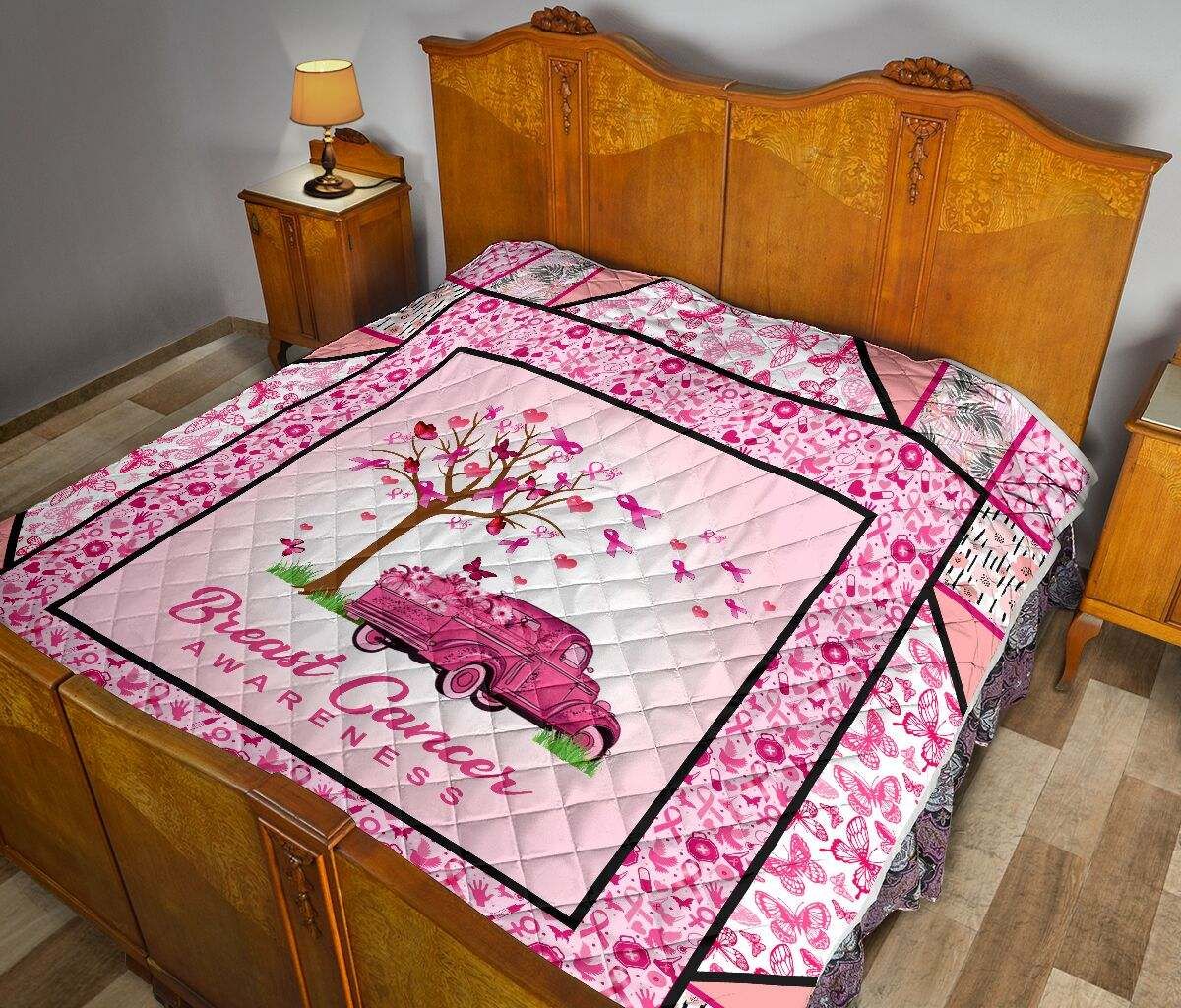 Breast Cancer Awareness pattern Quilt DHC281111269DD