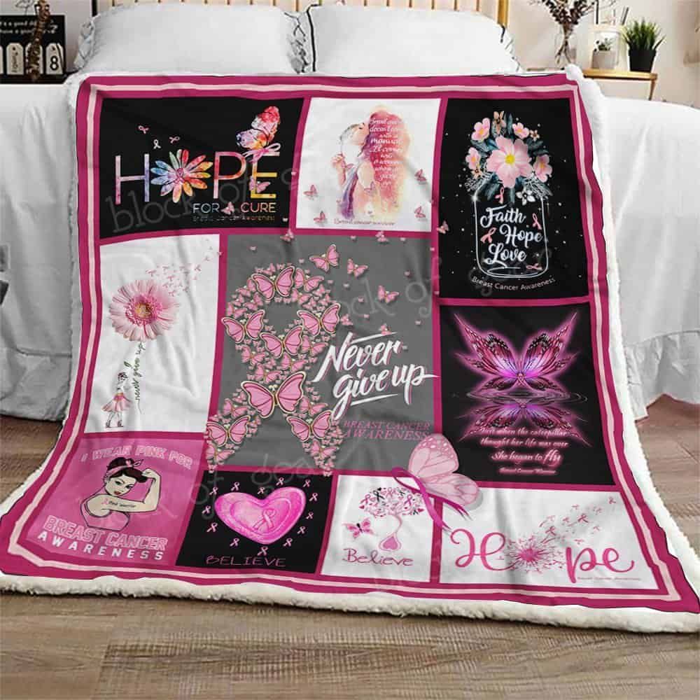 Breast Cancer Fleece Blanket