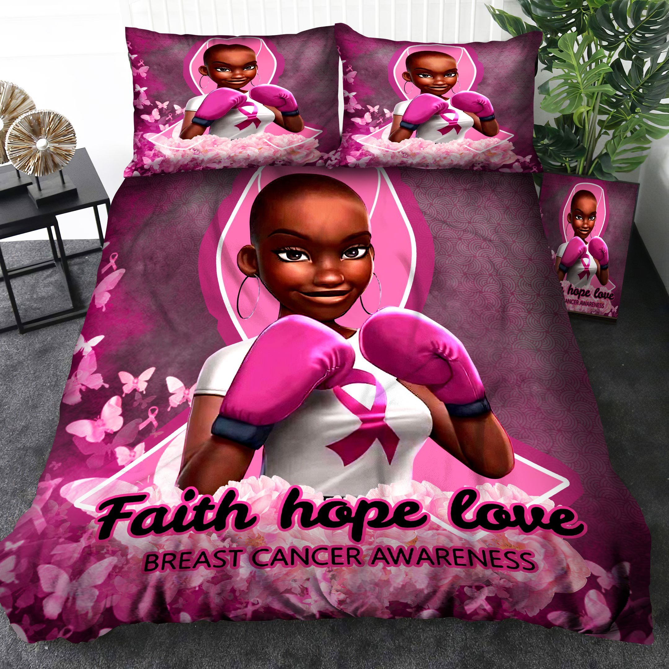 Breast Cancer Bedding Set