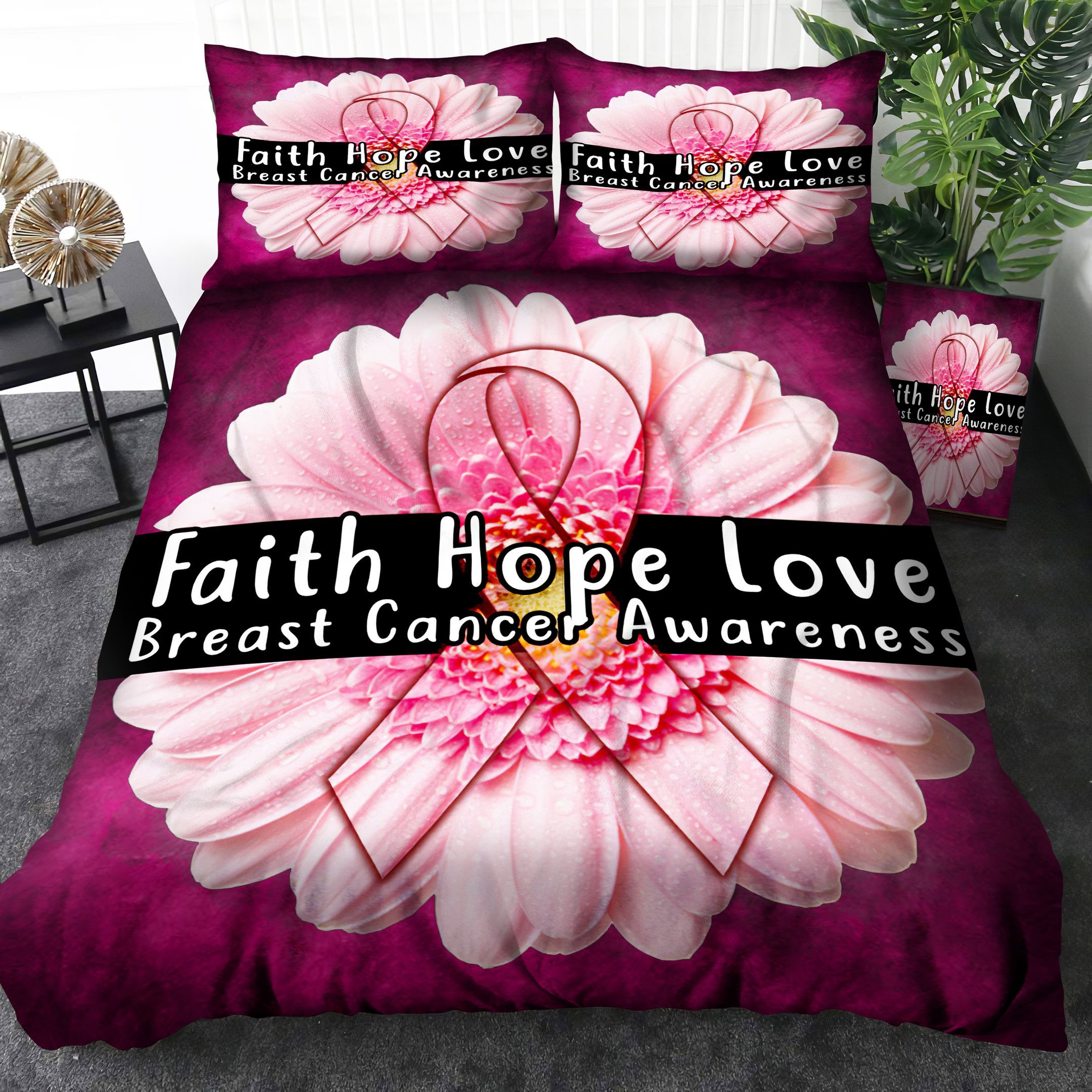 Breast Cancer Bedding Set