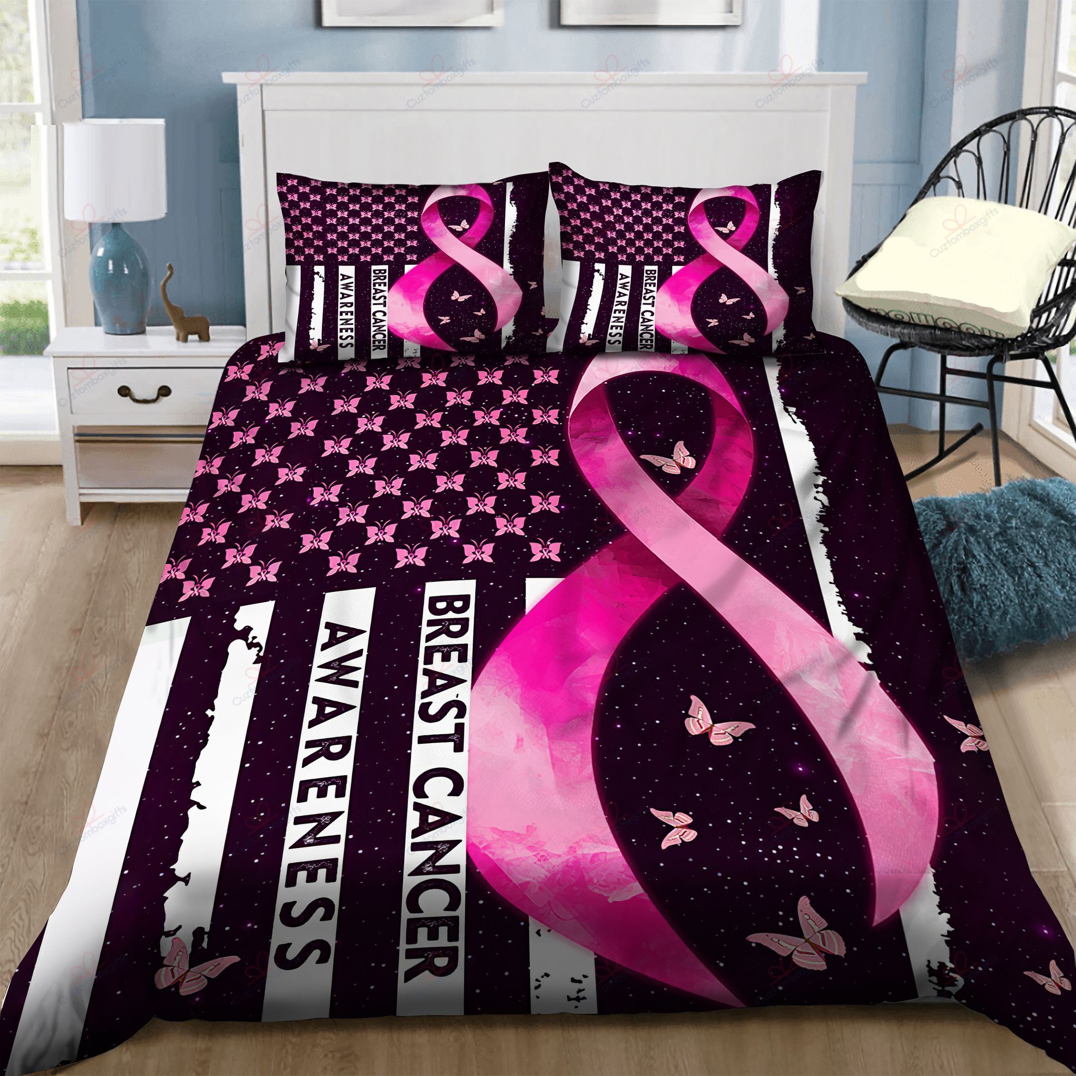 Breast Cancer Bedding Set