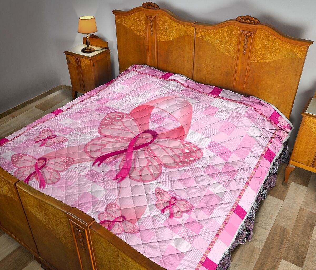 BREAST CANCER RIBBON BUTTERFLY QUIT DHC281111236DD