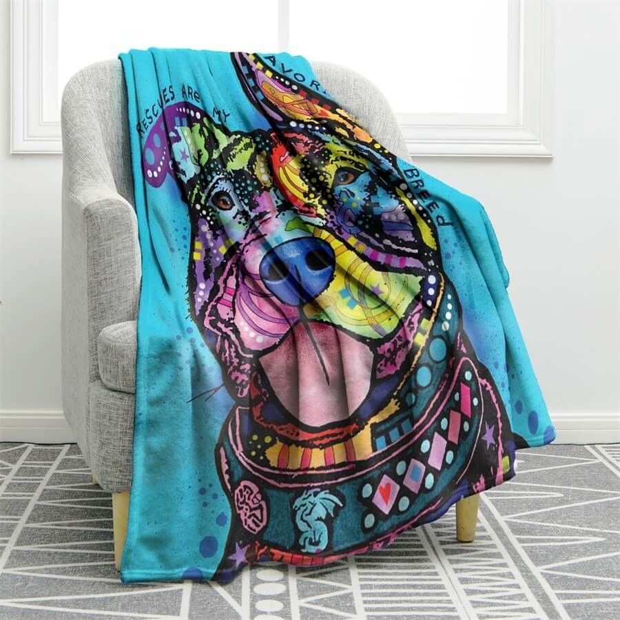 Breed Dog Sherpa Fleece Blanket