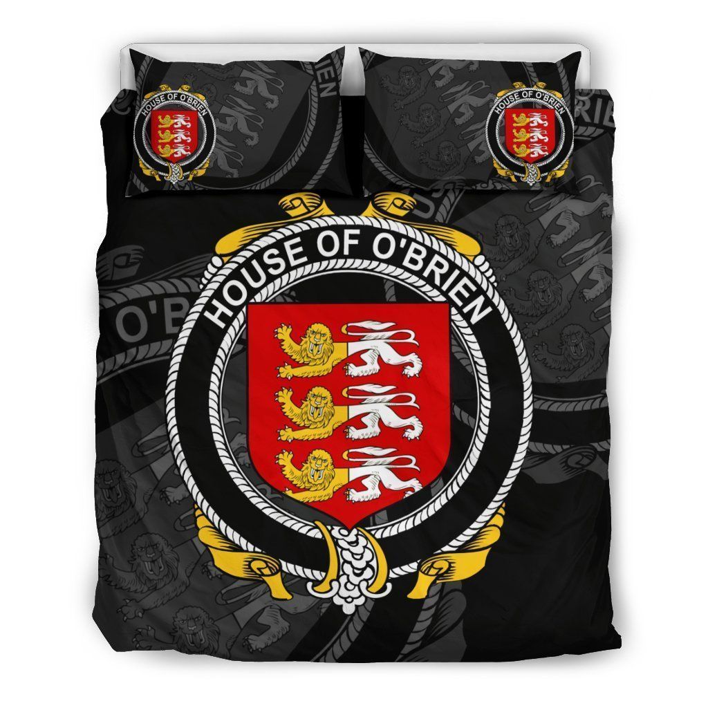 Brien Or O’Brien Family Crest Shamrock Bedding Set
