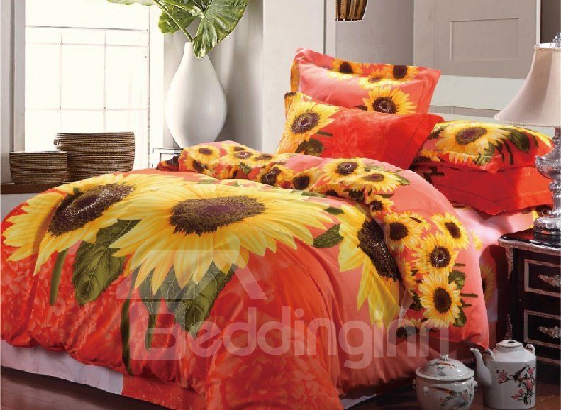 Bright Sunflower Bedding Set