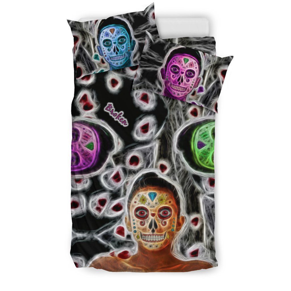 Broken Sugar Skulls Bedding Set