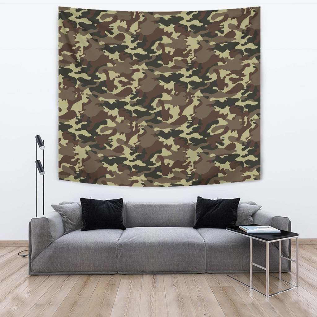 Brown Camouflage CL17100039MDT Tapestry