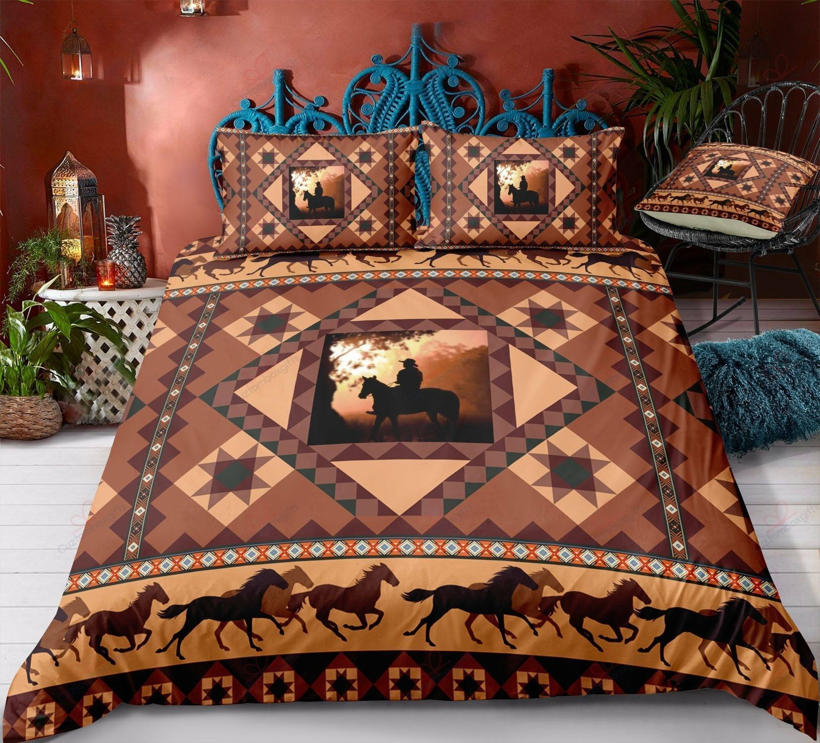 Brown Cowboy Bedding Set
