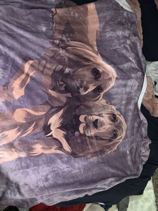 Brown Dog Lover Sherpa Fleece Blanket