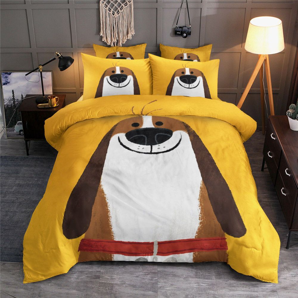 Brown Dog Bedding Set
