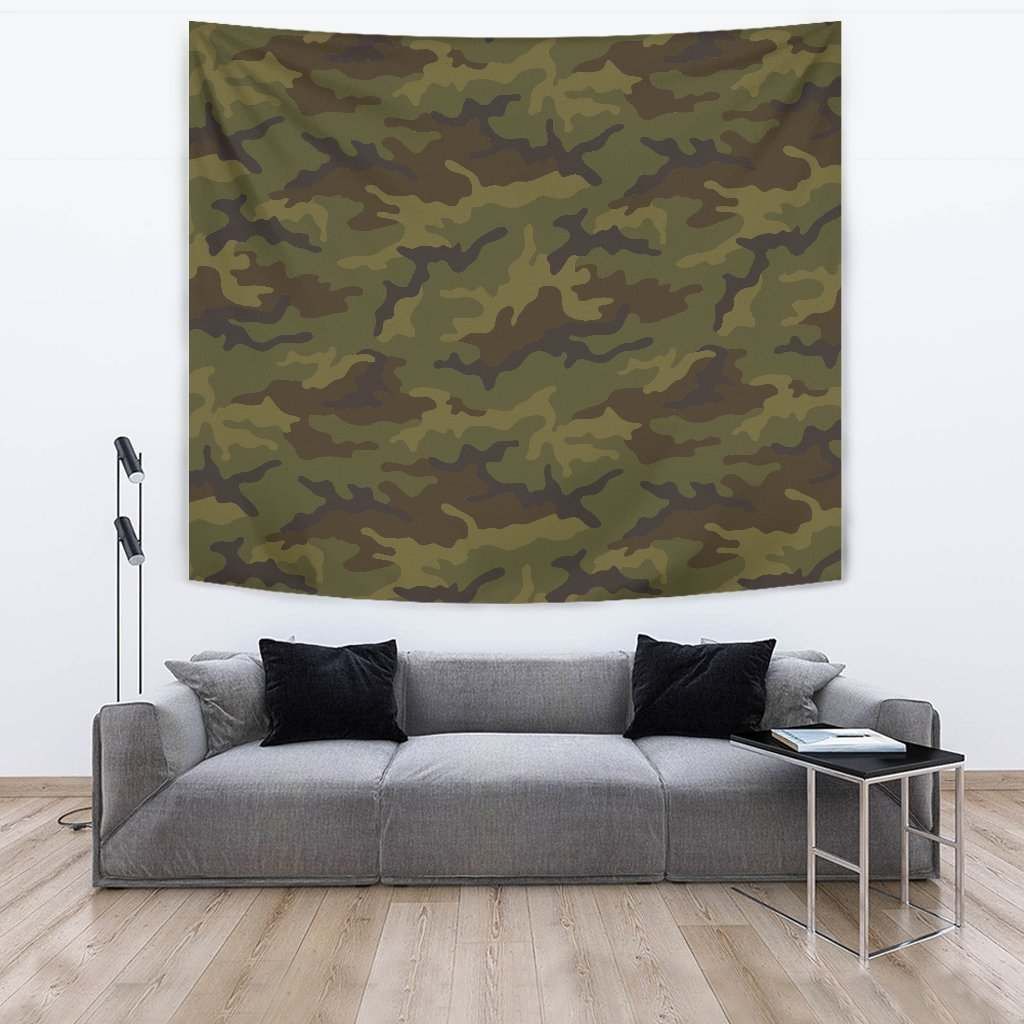 Brown Green Camouflage CL17100042MDT Tapestry