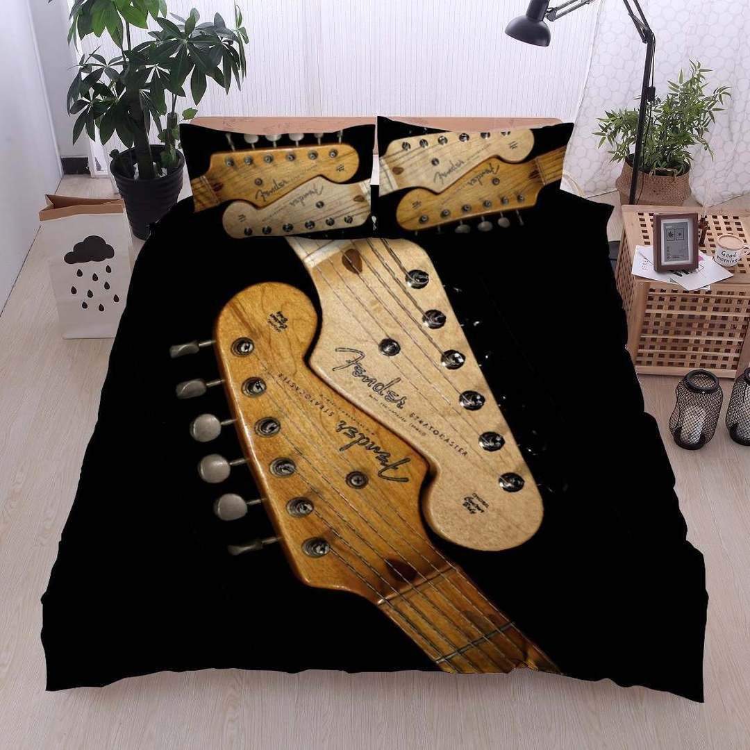 Brown Guitar Bedding Set