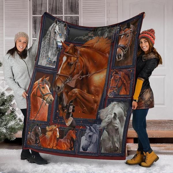 Brown Horse Quilt Blanket DHC150120727TD