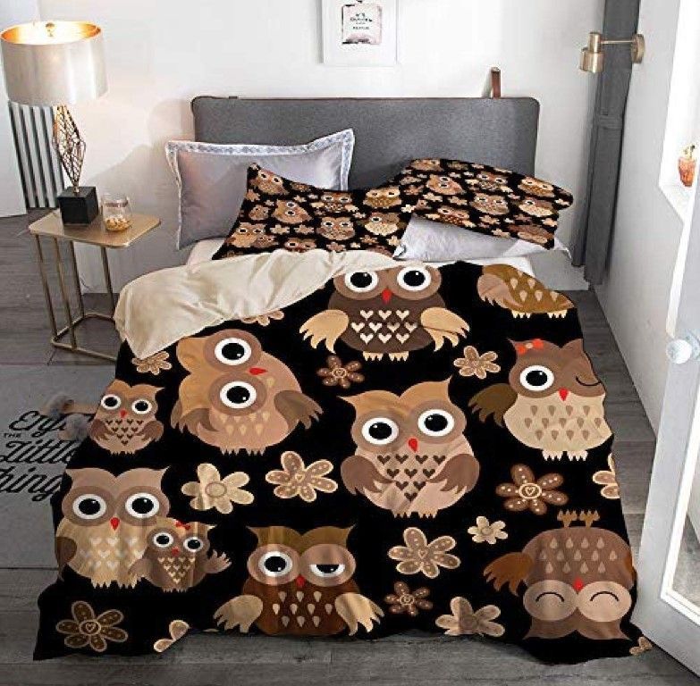 Brown Owl Bedding Set