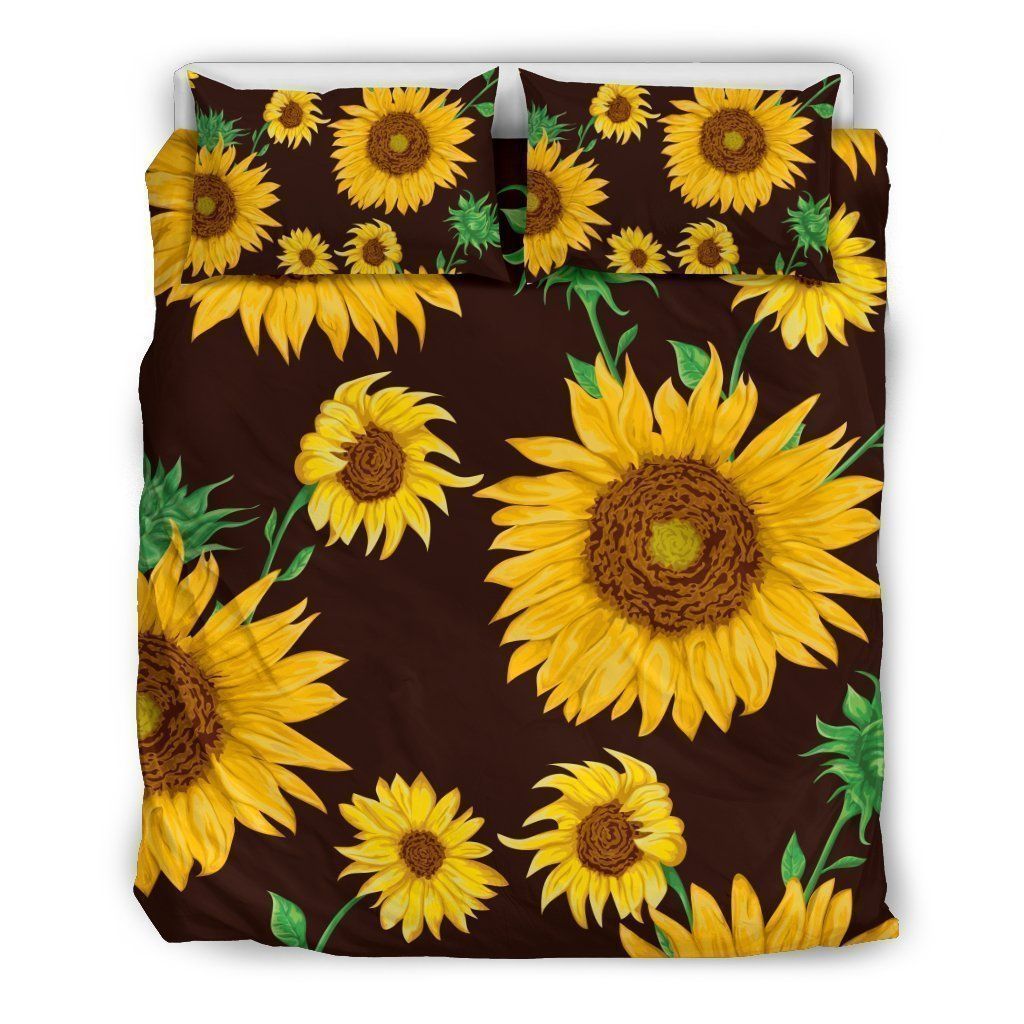 Brown Sunflower Bedding Set