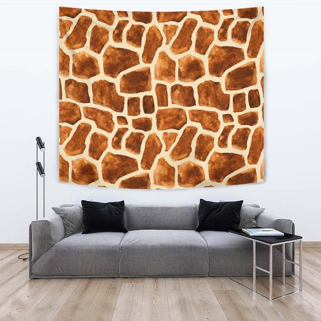 Brown Watercolor Giraffe CL17100043MDT Tapestry