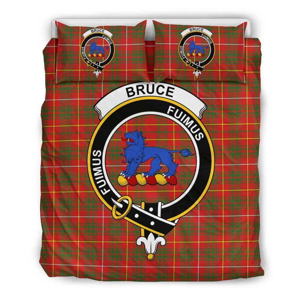 Bruce Clan Badge Tartan Bedding Set