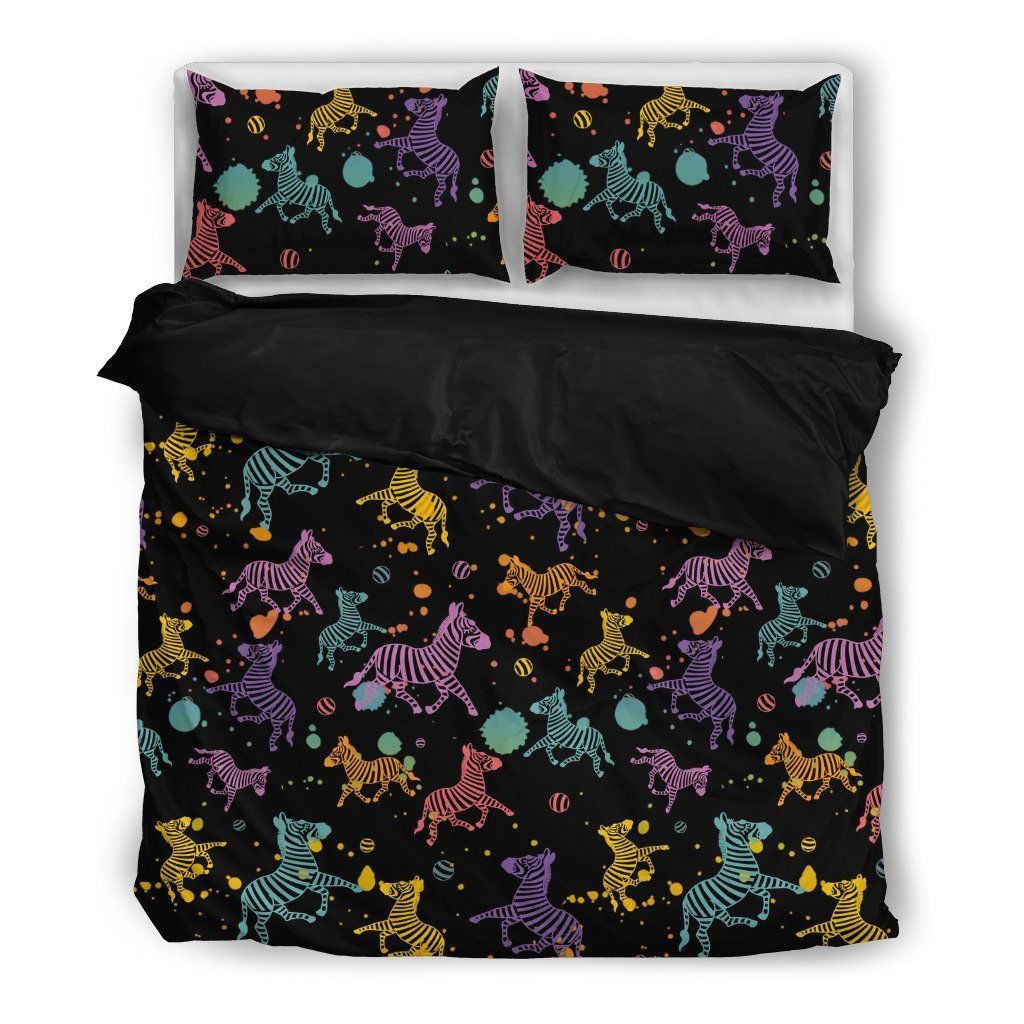 Brusher Horse Colorful Watercolor Random Lovely Bedding Set