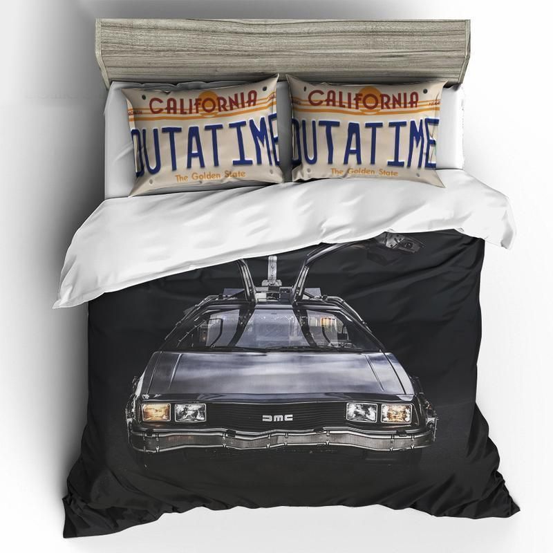 Btf Back To The Future De Lorean Bedding Set