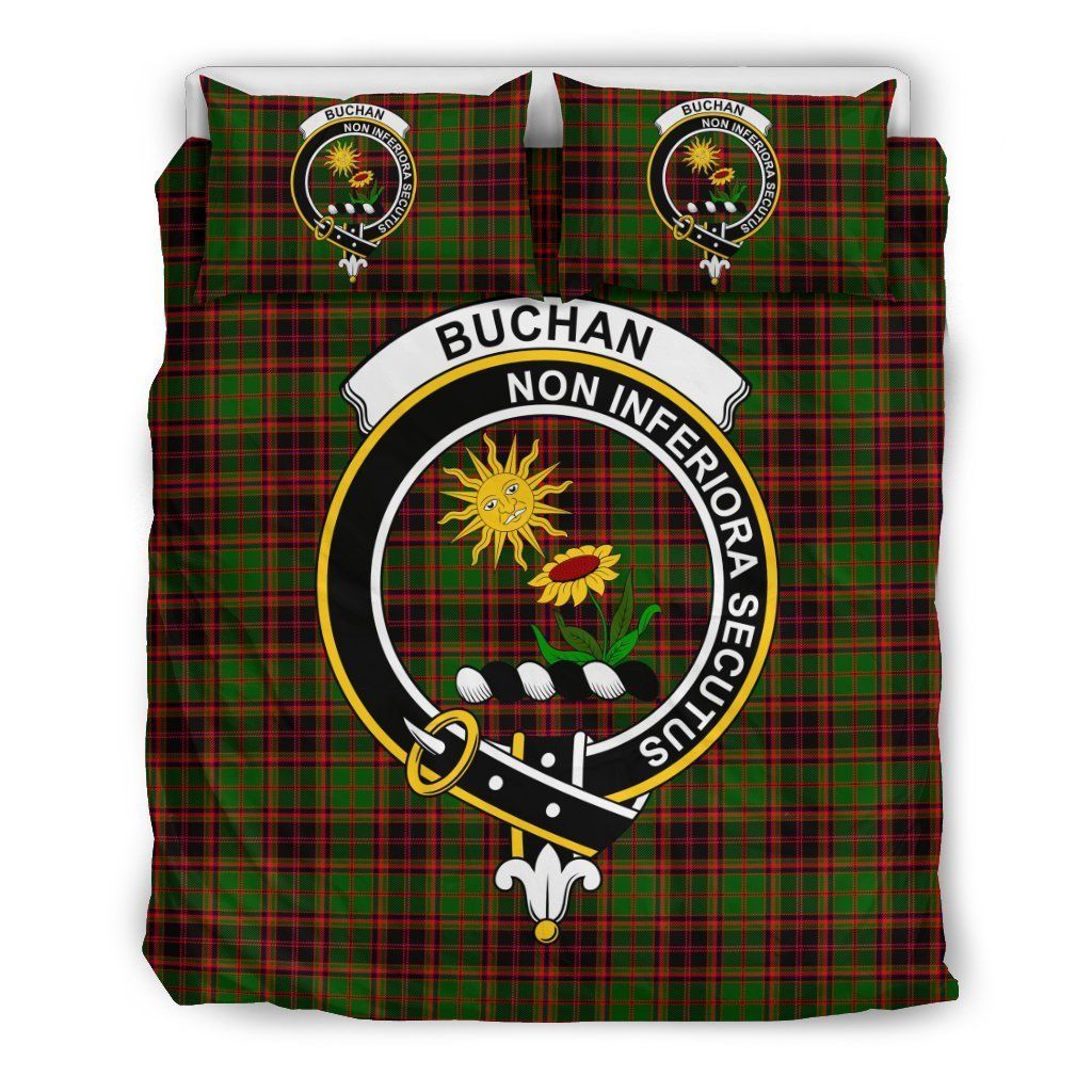 Buchan Clan Badge Tartan Bedding Set