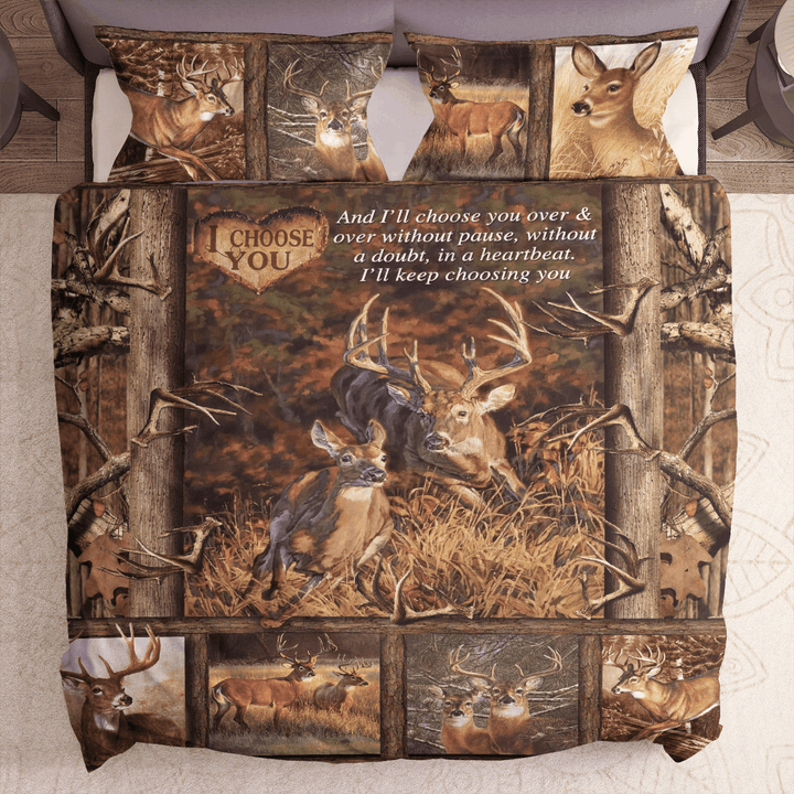 Buck Doe I Choose You Bedding Set