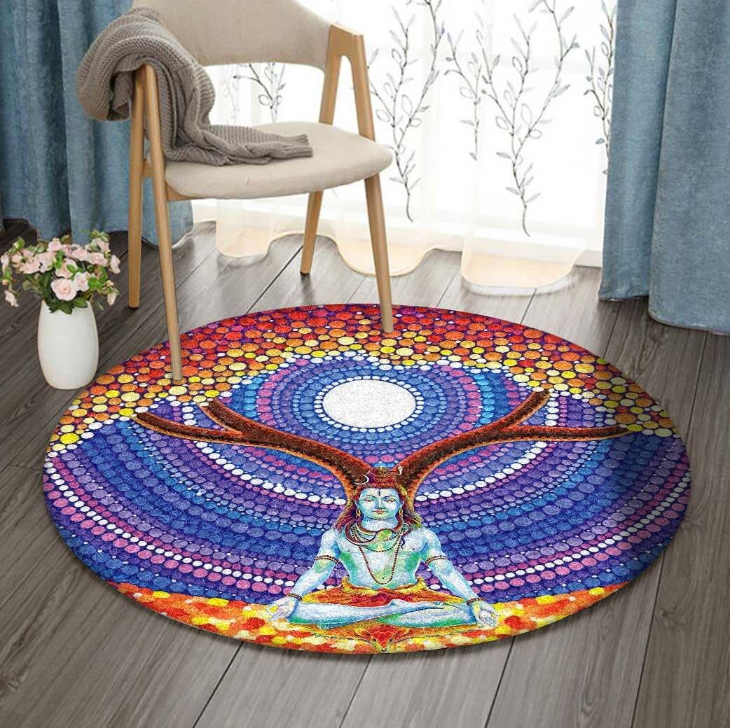 Buddhism Round Carpet