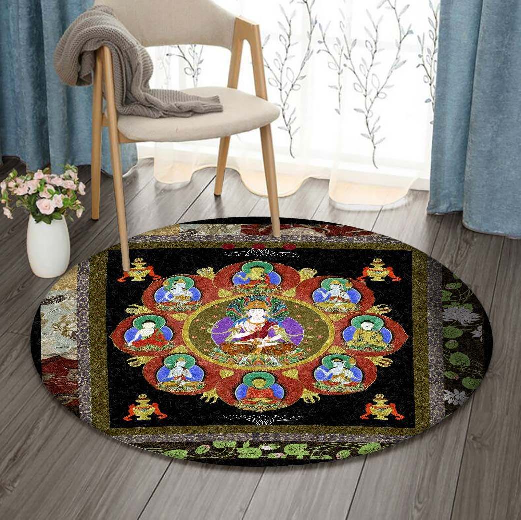Buddhist Round Carpet