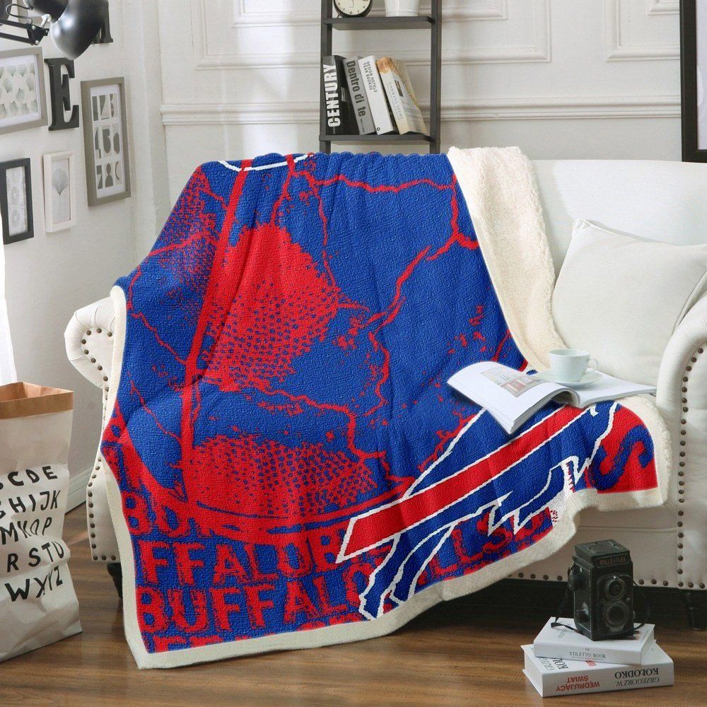 Buffalo-Bills Sherpa Fleece Blanket